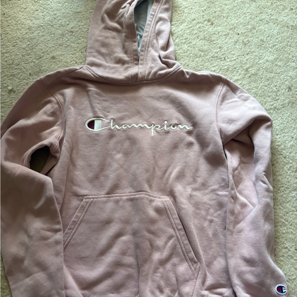 Champion Light Pink Fleece Hoodie